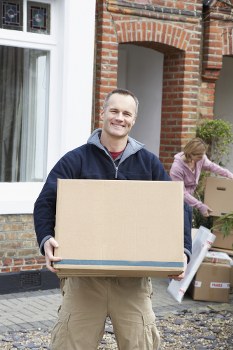Office removals planning in Southborough with boxes and workspace setup
