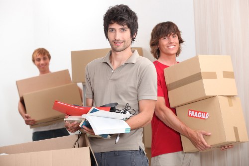 Business and seasonal items arranged in a Southborough long-term storage unit