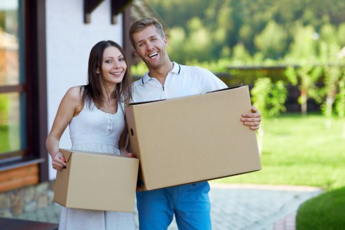 Efficiently packed belongings in a Southborough short-term storage facility