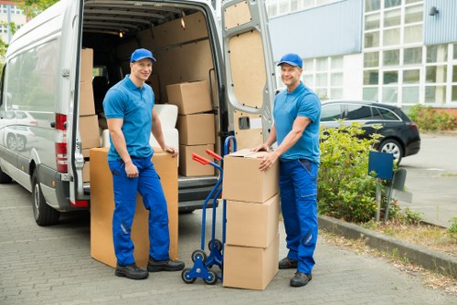 Packed moving van ready for a Southborough house move