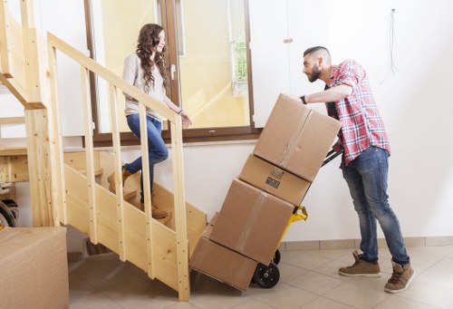 Charity donation items prepared for reuse through community partnerships