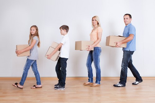 Packed moving boxes prepared for removals in Southborough